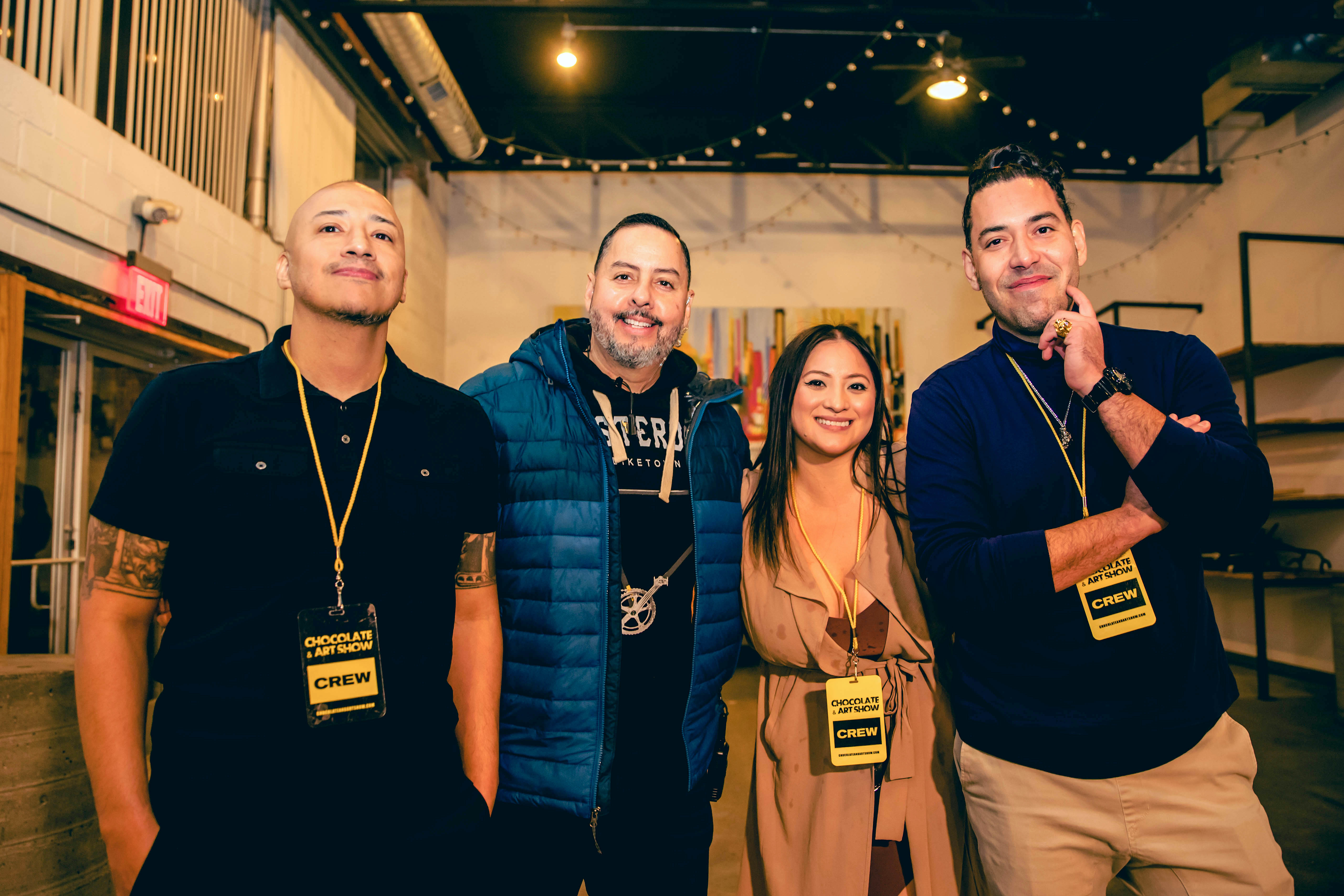 Danilo Santos with crew at Chocolate & Art Show